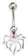 White Crystal Octopus Sea Barbell Body Jewelry Piercing