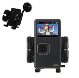 31zGcXofOAL. SL160  DURAGADGET 3 In 1 Car Mount / Holder / Cradle for Creative Vado HD Phone   Vent Mount, Windshield Suction Mount, Dash Disc & Car Charger   Lifetime Warranty