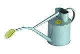 Bosmere V177T Haws Indoor Metal 2-Pint Watering Can with Rose and Gift Box, Titanium