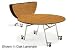 48 Round Folding Roll-A-Way Table Gray