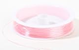 Pink Elastic Jelly Cord for Jewelry Making & Crafting - 3 Spool with 10.9 Yards Per Spools