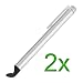 Gtmax Silver Full Size Stylus With Flat Tip(2 Pack) For Sams