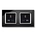Retrotouch RTS2000 13A Dual Double Plug Socket Black