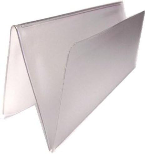 WINGS Craft & Fundraising Supply Checkbook Vinyl Protectors/Dividers for Leather & Hand Crafted Covers (Set of 2)