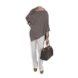 Cashmere Poncho - 088 Taupe by Catherine Robinson