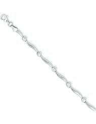 Genuine 14K Yellow Gold White Gold Fancy Bracelet 7 Inches 3 Grams Of Gold 100% Satisfaction Guaranteed.