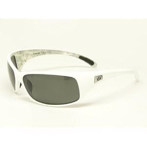 Bolle Sunglasses Recoil White Silver Snake Frame with Polarized TNS Lenses