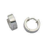 Silver Hinged Hoop Earrings