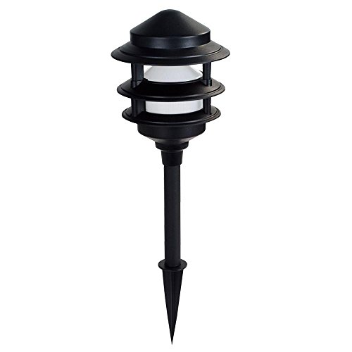 CE TECH LowVoltage Black Audio Path Light Kit with Bluetooth