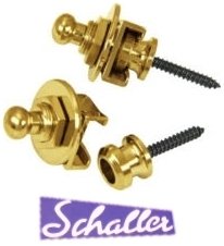 Musical Instrument Schaller Security Strap Locks - Gold Music Tool