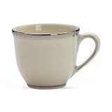 Lenox Tuxedo Platinum Ivory China Demitasse Cup