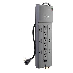 Belkin 12-Outlet Home/Office Surge Protector with Phone/Ethernet/Coaxial Protection and Extended Cord