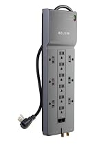 Belkin 12-Outlet Home/Office Surge Protector with Phone/Ethernet/Coaxial Protection and Extended Cord