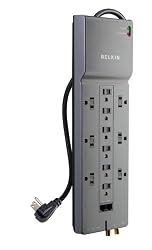 Belkin 12-Outlet Home/Office Surge Protector with Phone/Ethernet/Coaxial Protection and Extended Cord