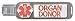 Clearly Charming Organ Donor Large Life Links Medical Alert Attachment Italian Charm Bracelet Link