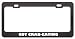 Got Crab-Eating Raccoon? Animals Pets Black Metal License Plate Frame Holder Border Tag