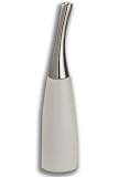 Aspen Porcelain Vase 15 Slvr/mtt White