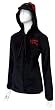 Hello Kitty Black Soft Plush Hoodie for women