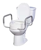 Axis Medical Bath Safety Plastic Standard Toilets White Premium Seat Rizer w/ Removable Arms