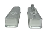 Fabricated SBC Aluminum Circle Track Valve Covers - Long Bolt
