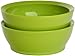 CaliBowl Non-Spill 12-Ounce Low Profile Bowl with Non-Slip Base, Set of 2, Green