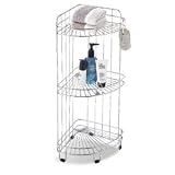 Organize It All 1755 3 Tier Corner Shower Caddy, Chrome