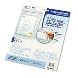 C-Line Cubicle Keepers, Velcro-Backed Display Holders, 8.5 x 11 Inches, Clear, 2 per Pack (38911)