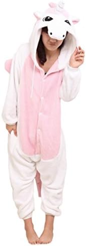 QinYing Unisex Cartoon Unicorn Sleepsuit Homewear Pajamas Anime Costumes