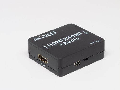 ViewHD HDMI to HDMI + Analog Audio Converter / Digital to Analog 3.5mm Stereo Audio Extractor