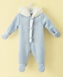 First Impressions Baby Boy Bear Toggle Footie