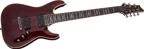 Schecter 2433 7-Strings Electric Guitar Black Cherry