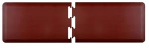 WellnessMats PuzzlePiece Runner Mat, Two Piece Set, 8-feet by 2-feet, Burgundy