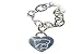 Kansas State University Wildcats Heart Tag Bracelet