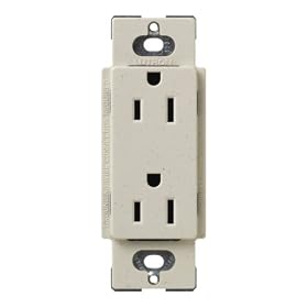 Click here to buy Lutron SCR-15-LS Satin Colors 15A Electrical Socket Duplex Receptacle, Limestone by Lutron.