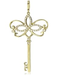 Katie Decker "Venetian" 18k Yellow Gold Masquerade Key Pendant Necklace