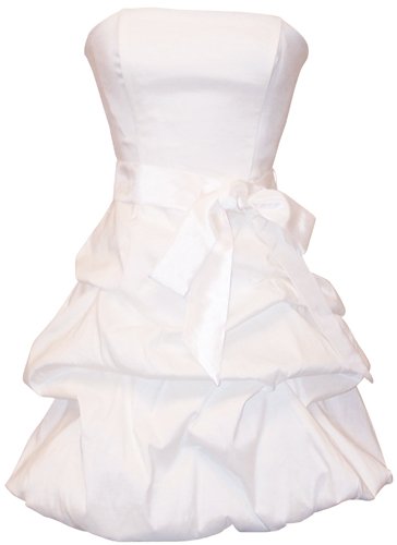 Strapless Taffeta Bubble Dress with Pull-Ups Formal Gown Prom Dress – 2X