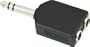 American Recorder Technologies 1/4" Male Stereo to Two 1/4" Female Stereo Adapter Nickel
