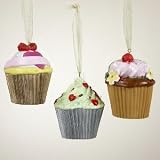 CUPCAKE W/NAME BANNER ORN - 2 5