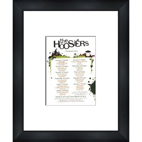 HOOSIERS UK Tour 2008 - Framed Original Advert