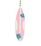 Coastal Pretty Surfer Girl Surfboard Ceiling Fan Light Pull