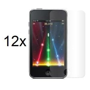 Premium Reusable LCD Screen Protectors 12 Pack for Apple iPod Touch iTouch 8GB 16GB 32GB 2nd Generation
