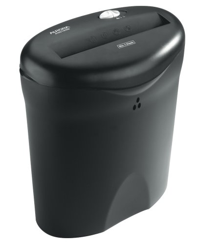 Aurora AS618SB 6 Sheet Strip Cut Paper Shredder with Basket