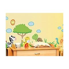 infactory Tierisch lustige Wandtattoos f�rs Kinderzimmer "S�dafrika"