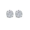 14k White Gold, Round, Diamond Stud Earrings (1/2 cttw, J-K Color, I2-I3 Clarity)