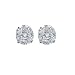 14k White Gold, Round, Diamond Stud Earrings (1/2 cttw, J-K Color, I2-I3 Clarity)