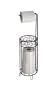 InterDesign Twigz Toilet Tissue Roll Stand Plus, Bronze
