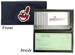 Cleveland Indians Embroidered Leather Checkbook Cover - Baseball Sports Merchandise