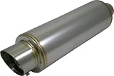 Bomz Racing High Performance Universal Muffler with Removable Silencer - 3.5 Tips