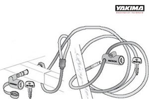 Yakima LockUp 10-Foot Cable Lock for Yakima Hitch Mount Bike Racks