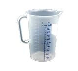 Produkt-Bild: &Ouml;l- und S&auml;urebest&auml;ndiger Me&szlig;becher 1 l, lebensmittelecht, stapelbar, sicheres Ausgie&szlig;en